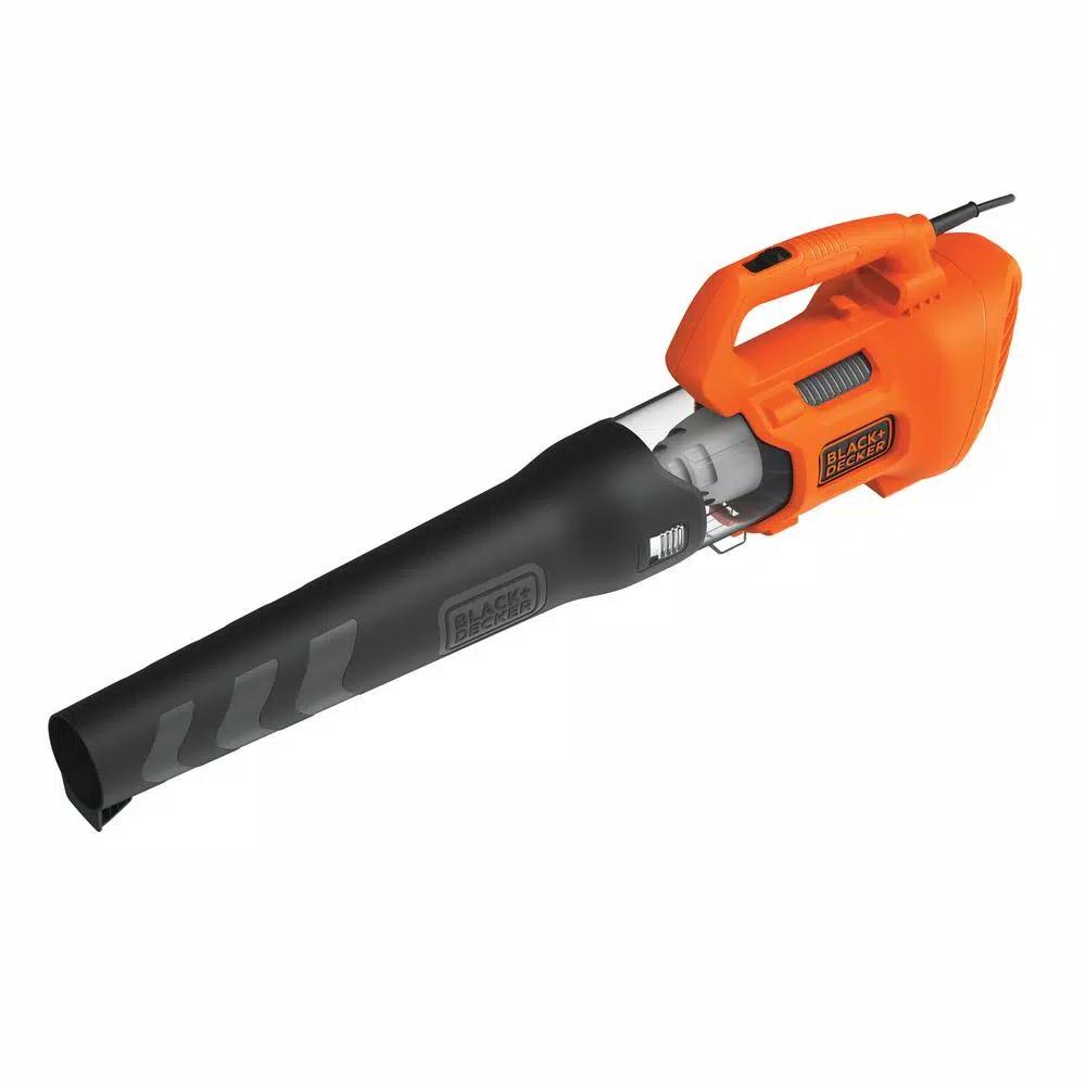BLACK+DECKER 9 Amp Corded Electric Axial Handheld Leaf Blower, 450 CFM, 140 MPH