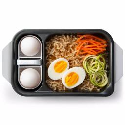 Presto Electric Bento Box Steamer & Ramen Noodle Cooker, 1.75 Cup, White thumbnail 3