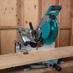 Makita 10 in. Dual Bevel Sliding Compound Miter Saw with Laser & Bonus 16-Gauge Finish Nailer thumbnail 11