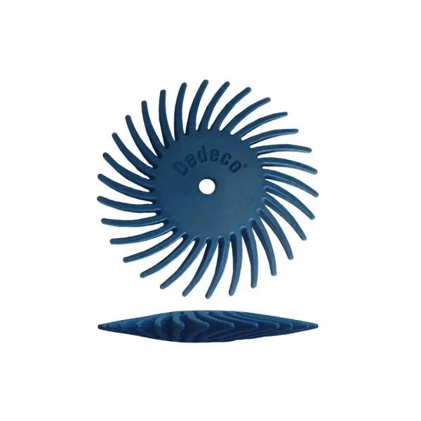Dedeco Sunburst 7/8 in. Knife-Edge Radial Discs, 400-Grit Fine Polishing Tool, 48-Pack