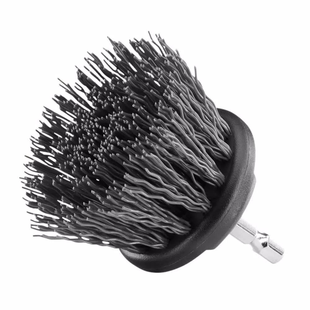 RYOBI Hard Bristle Brush Cleaning Kit, 2-Piece Hex Shank Set