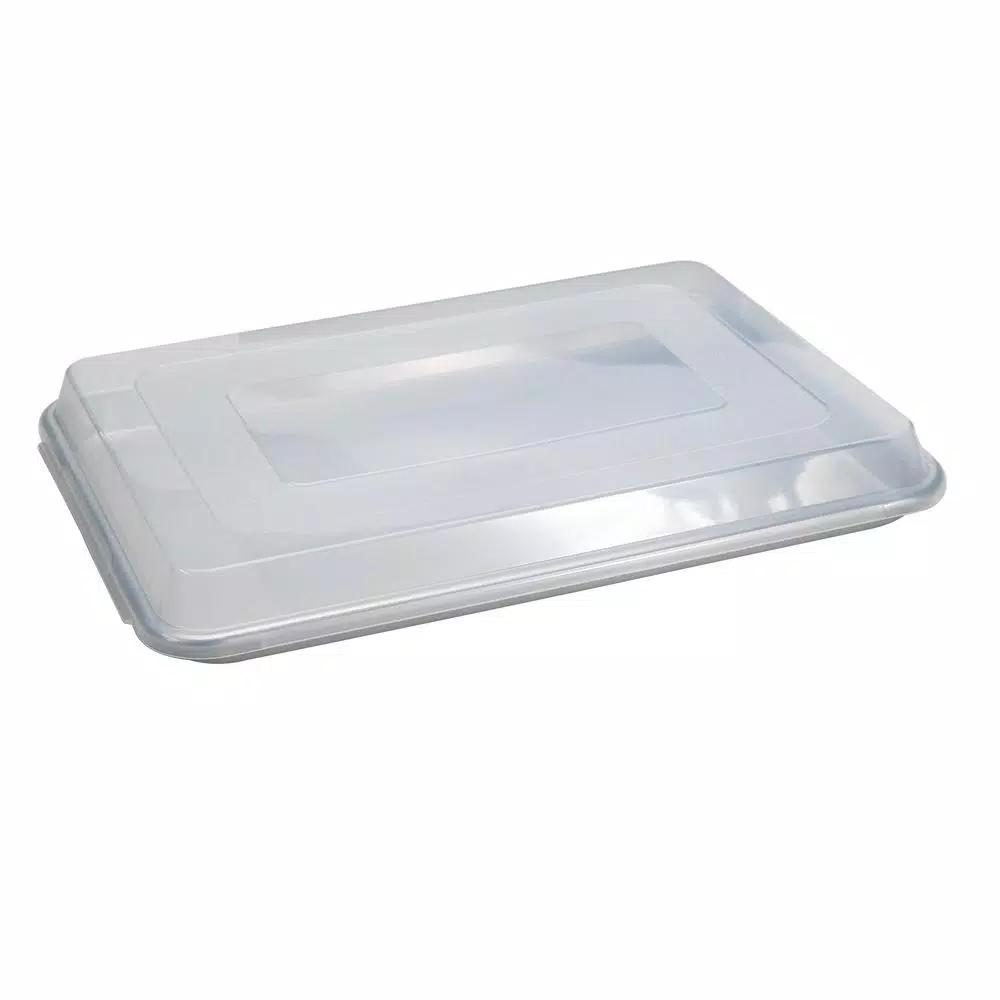 Nordic Ware Naturals Half Sheet Aluminum Baking Pan with Plastic Lid