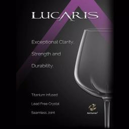 Lucaris Desire Aerlumer Universal 8-Piece Wine Glass Set, 14.25 oz Lead-Free Crystal thumbnail 4