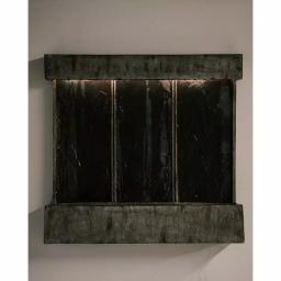 Unbranded XBrand 29 in. Natural Grey Polyresin Wall Fountain with LED Light Belt for Indoor/Outdoor Use thumbnail 3