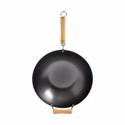 Honey-Can-Do Joyce Chen 4-Piece Carbon Steel Non-Stick Wok Set with High Dome Lid, Bamboo Spatula, and Recipe Booklet thumbnail 1