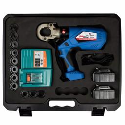 Eclipse Tools QuikCrimp 6-Ton Battery Operated Hex Crimping Tool with 18V Li-ion Batteries thumbnail 2