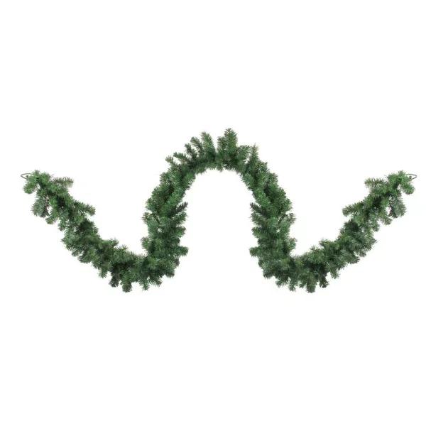 Northlight 9 ft. Windsor Pine Artificial Christmas Garland, Unlit Green Pine Decor