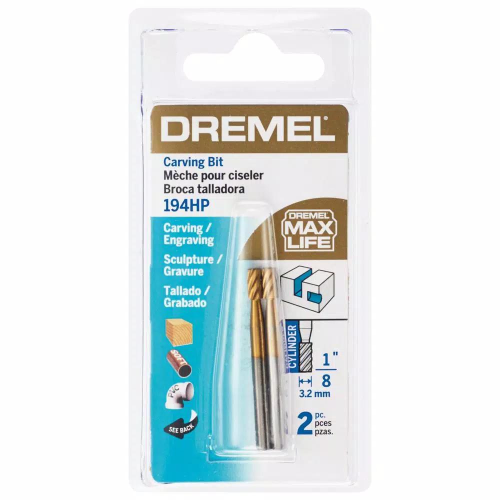Dremel 194 High Speed Cutter Titanium Nitride Coated Rotary Bit, 2-Pack