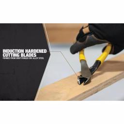 Southwire 8 in. High-Leverage Angled Head Diagonal Cutting Pliers with Dipped Handles thumbnail 6