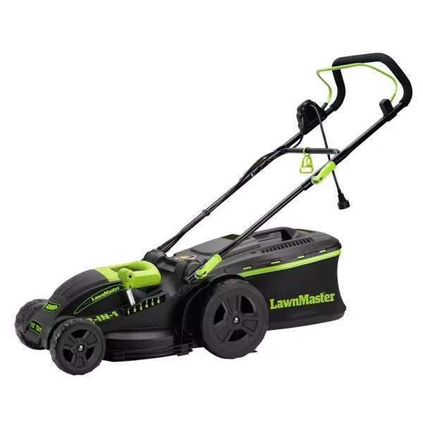 Lawnmaster 15 in. 2-in-1 Corded Electric Walk Behind Push Mower