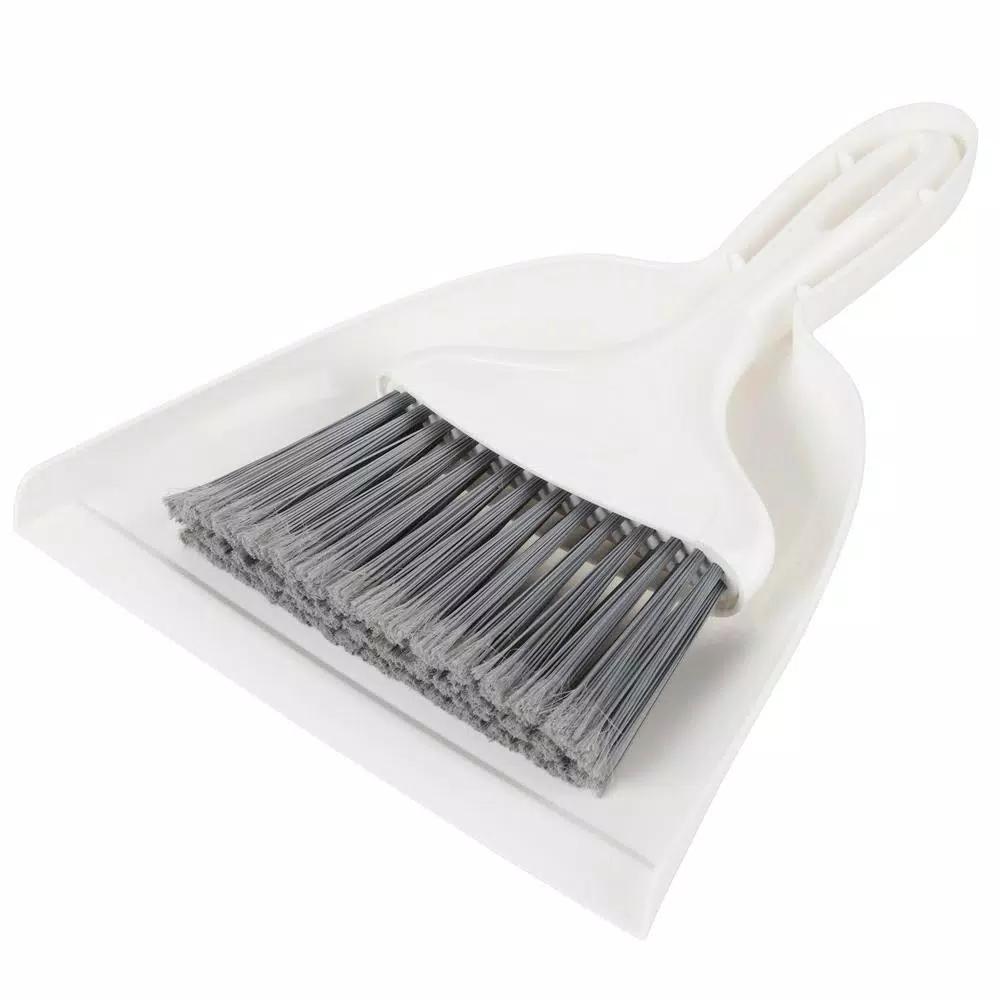 Libman 10 in. Whisk Broom and Dustpan Set, Gray