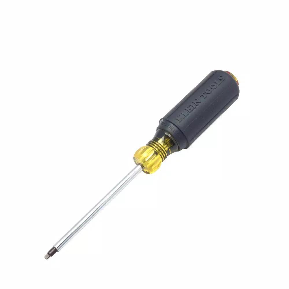 Klein Tools #2 Square Recess Robertson Tip Screwdriver with 4 in. Round Shank and Cushion Grip