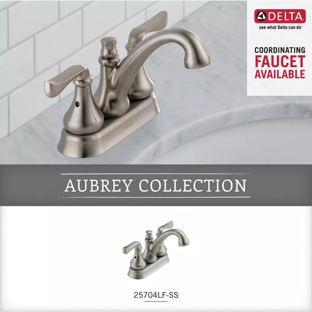 Delta Aubrey Brushed Nickel Towel Ring - Wall Mounted Hand Towel Holder