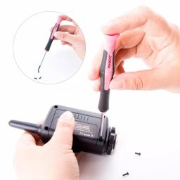 Apollo Tools 6-Piece Pink Screwdriver Set with Magnetic Tips thumbnail 2