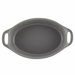 Rachael Ray 1.5 Qt. Gray Ceramic Oval Baker thumbnail 2