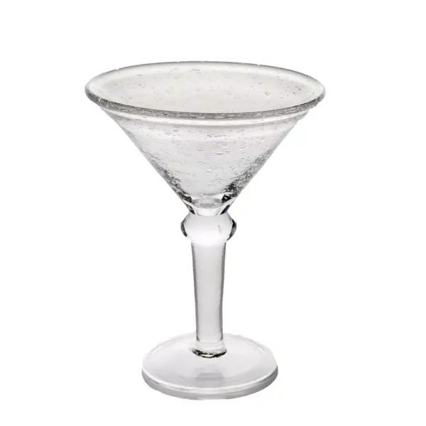 Abigails St. Remy Bubble Martini Glass Set, Clear Glass, 8 oz (Set of 4)