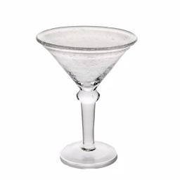 Abigails St. Remy Bubble Martini Glass Set, Clear Glass, 8 oz (Set of 4) thumbnail 1