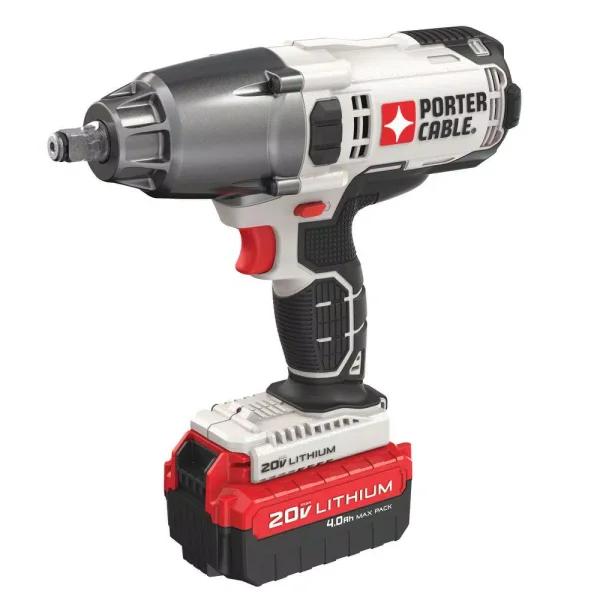 Porter-Cable 20V MAX Cordless 1/2 in. Hog Ring Impact Wrench with 4.0 Ah Lithium-Ion Battery