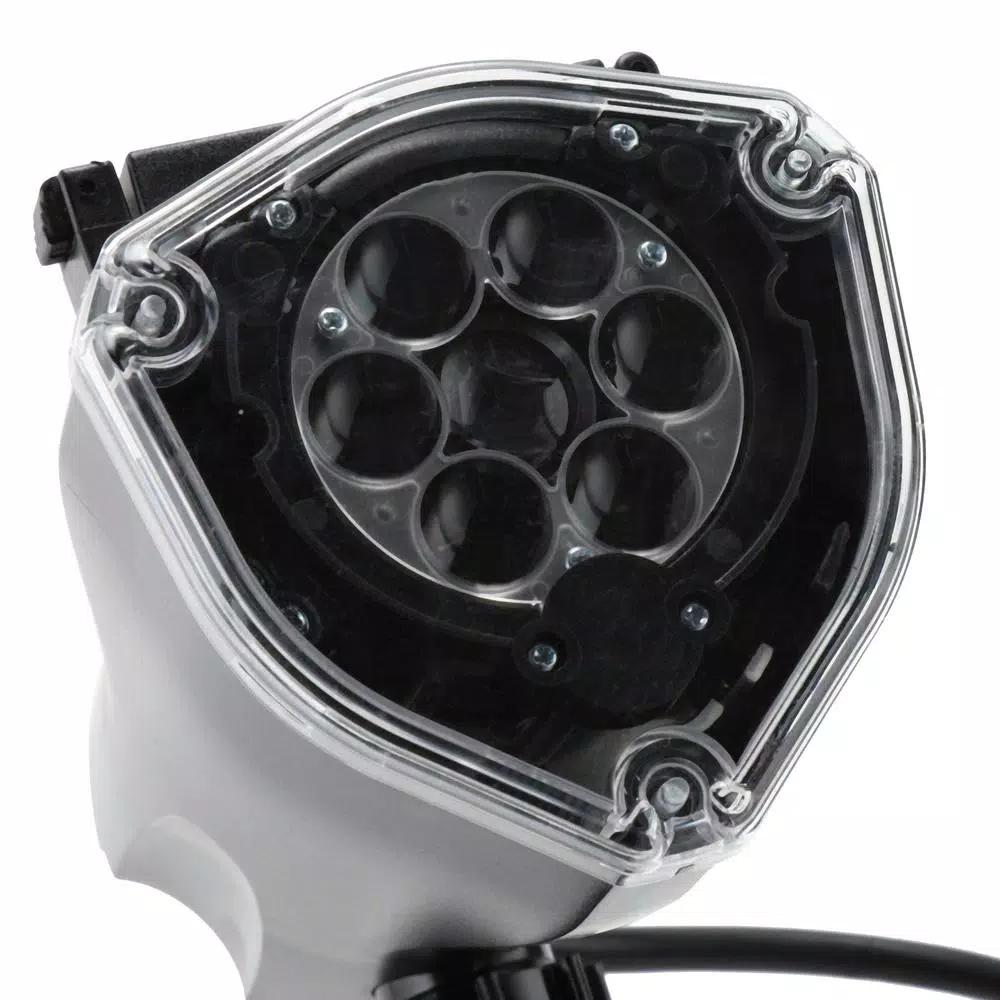 LightShow White Strobing Snowflake LED Holiday Projection Stake Projector