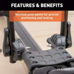 CURT Aluminum Kayak Roof Rack Carrier, 75 lb Capacity, Universal Fit thumbnail 12