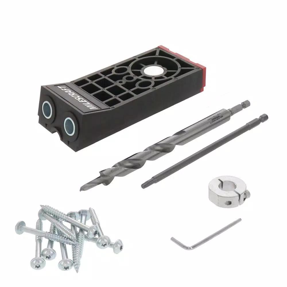 Milescraft PocketJig300 Heavy-Duty Pocket Hole Jig Kit for 2x4 Projects