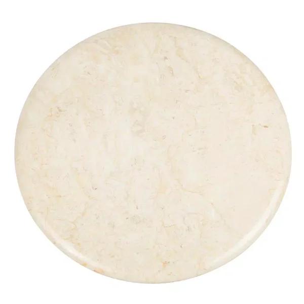 Creative Home 12 in. Natural Champagne Marble Round Cheese Board and Serving Tray