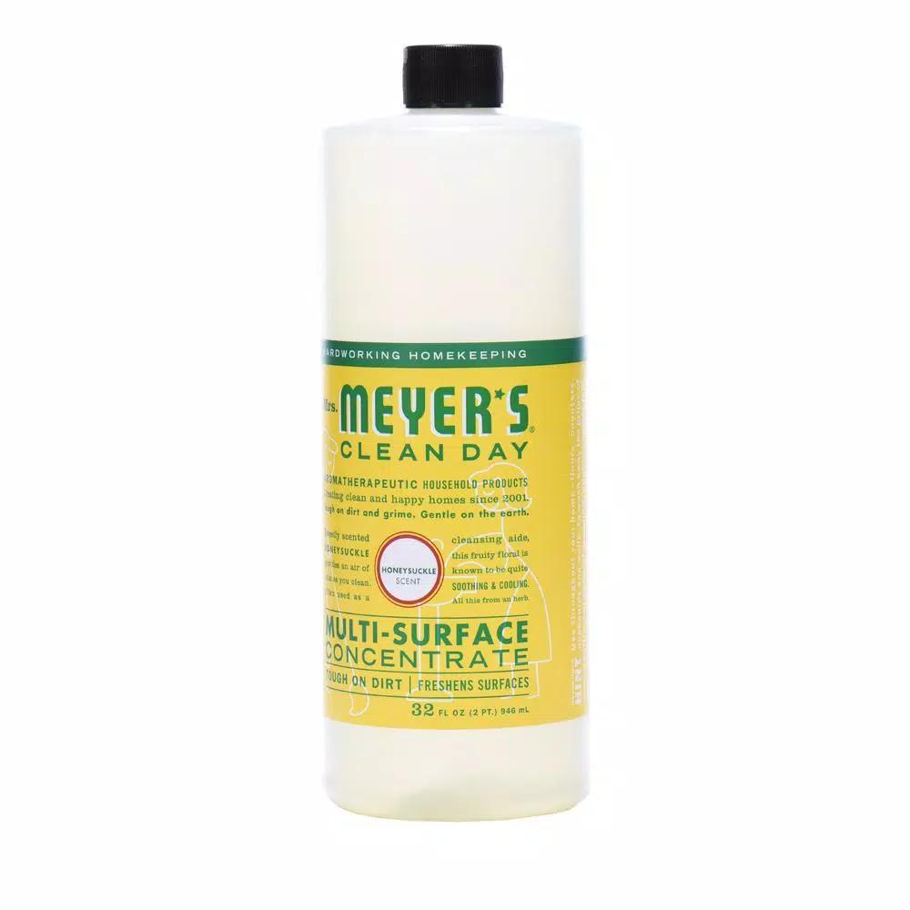 Mrs. Meyer's Clean Day Multi-Surface Concentrate, Honeysuckle, 32 oz (Case of 6)