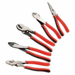 SUNEX TOOLS Sunex 3607V Professional 5-Piece Pliers Set with Roll Pouch thumbnail 1
