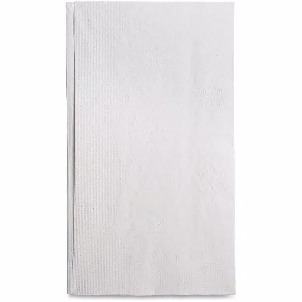 Genuine Joe White Embossed 2-Ply Dinner Napkins, 3000 Sheets