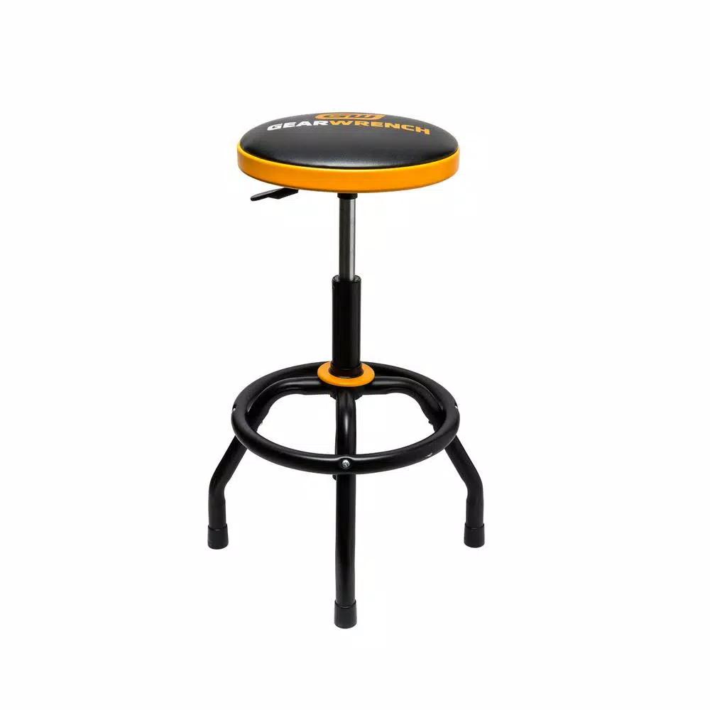 GearWrench Adjustable Height Swivel Shop Stool, 26 in. to 31 in.