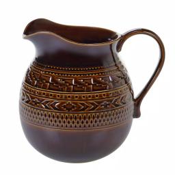 Certified International Aztec 80 oz. Earthenware Pitcher, Multi-Colored thumbnail 1