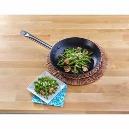 IMUSA 11 in. Light Cast Iron Frying Pan with Stainless Steel Handle, Preseasoned Black thumbnail 7