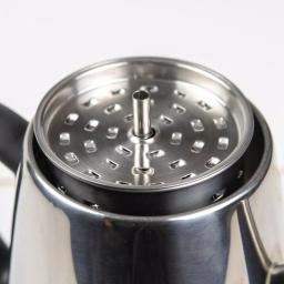 HomeCraft 10-Cup Stainless Steel Electric Coffee Percolator with Keep Warm Function thumbnail 3