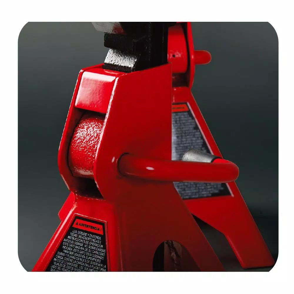 Big Red 3-Ton Heavy Duty Steel Jack Stands, 6,000 lb. Capacity, 2-Pack