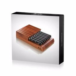 Cangshan V2 Series 5 in. Steak Knife Set with Acacia Wood Block, 9-Piece Set thumbnail 2