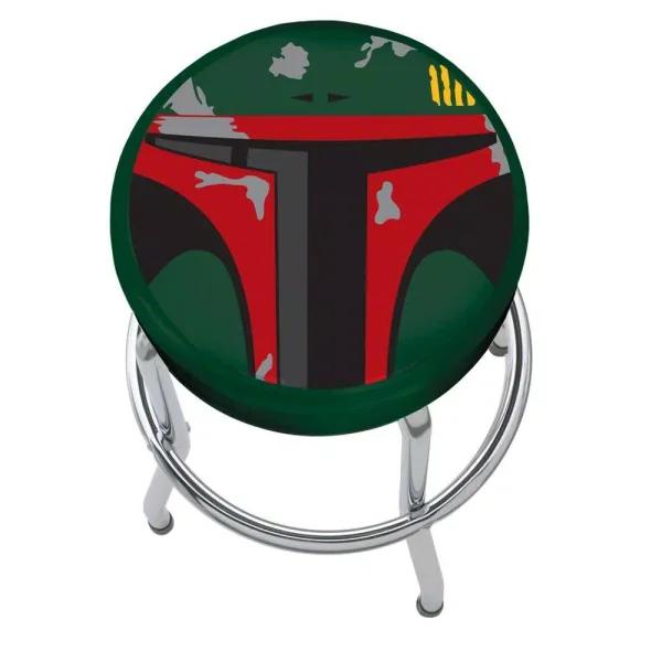 Plasticolor Star Wars Boba Fett Officially Licensed Garage Stool with Chrome Steel Construction