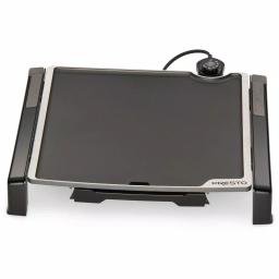 Presto Tilt and Fold 210 sq. in. Electric Griddle with Temperature Sensor, Black thumbnail 1