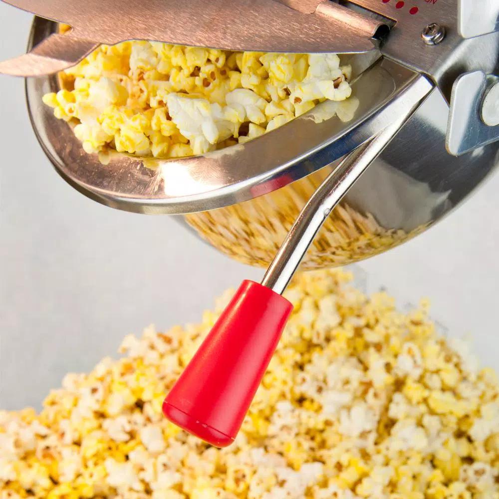 Funtime Sideshow Popper 8 oz. Popcorn Machine and Cart, Traditional Style Theater Popcorn Maker