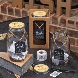Stonebriar Collection Top Shelf Glass Bucket List Wish Jar Kit with 100 Tickets and Pen thumbnail 1