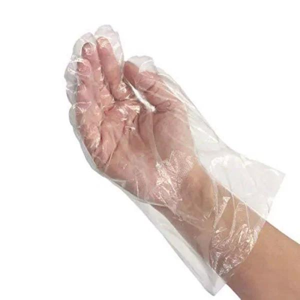 Bison Life KLEEN CHEF Disposable HDPE Food Handling Gloves, Long Cuff, 525 Count