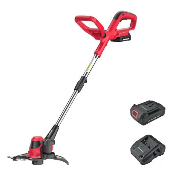 PowerSmart 20V Cordless Lithium-Ion Handheld String Trimmer with 1.5 Ah Battery and Charger