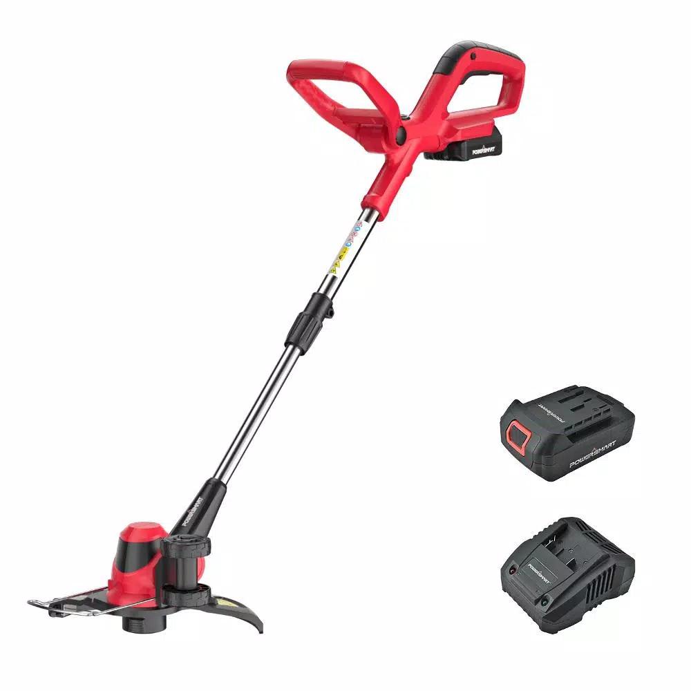 PowerSmart 20V Cordless Lithium-Ion Handheld String Trimmer with 1.5 Ah Battery and Charger