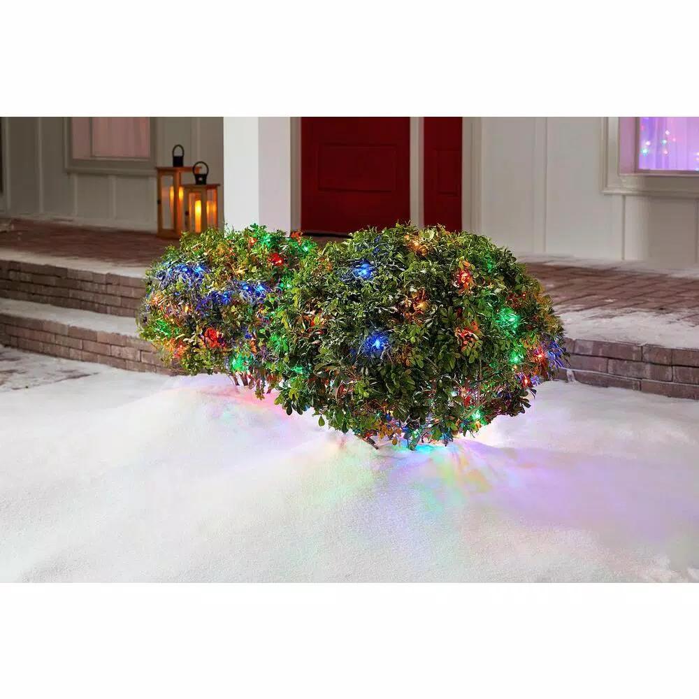 Home Accents Holiday 150-Light LED Multi-Color M5 Smooth Mini Net Lights, 48 in. x 72 in.