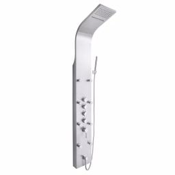 AKDY 65 in. Stainless Steel 8-Jet Rainfall Waterfall Shower Panel System with Handheld Wand thumbnail 1