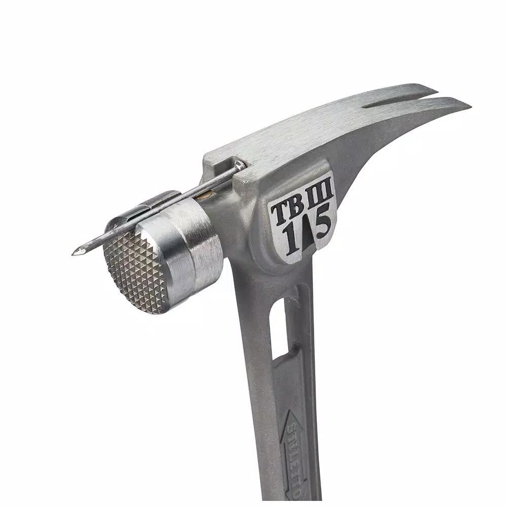 Stiletto TB3MC Ti-Bone 15 oz. Titanium Milled Face Hammer with 18 in. Curved Handle