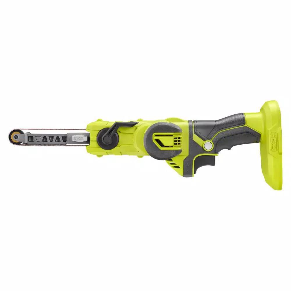 RYOBI 18V ONE+ Cordless 1/2 in. x 18 in. Belt Sander (Tool Only) with 3-Pack Sanding Belts