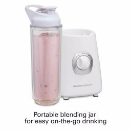 Hamilton Beach Go Sport 20 oz. Personal Blender, 3-Speed, White thumbnail 4