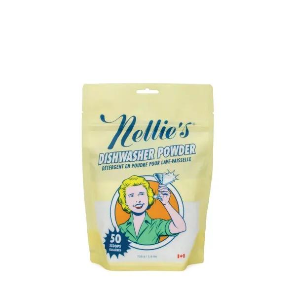 Nellie's Dishwasher Powder Detergent, Plant-Based & Biodegradable, 1.6 lbs