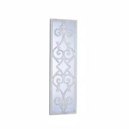 Household Essentials White Decorative Scroll Wall Mirror - Large Rectangular Accent Mirror (46.75 in. x 13.38 in.) thumbnail 2