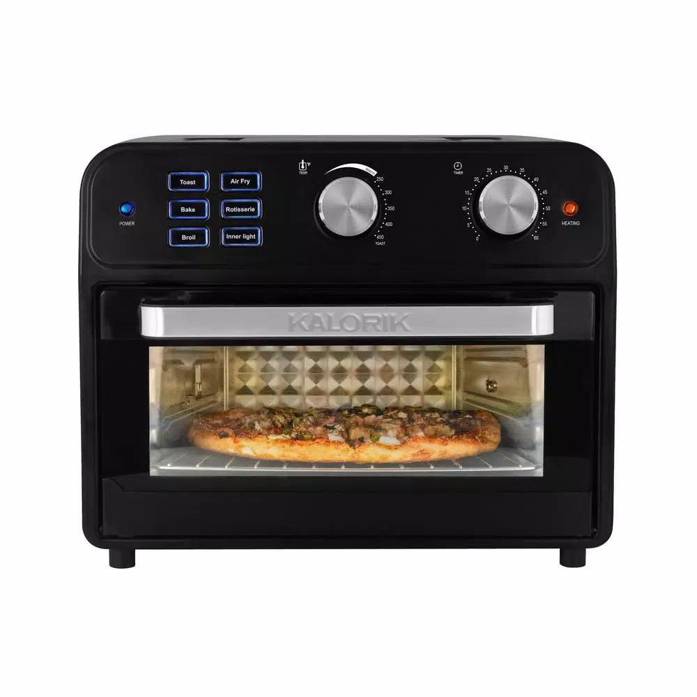 KALORIK 22 Qt. Digital Air Fryer Toaster Oven with Rotisserie - Black